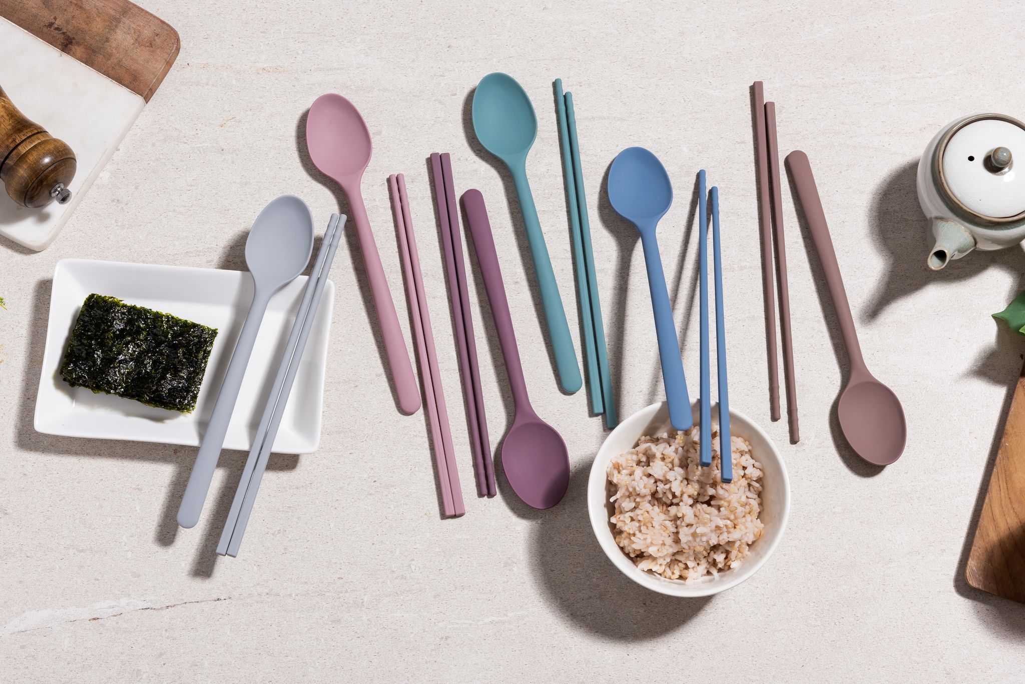 Силиконовая ложка KF Pastel (КФ Пастель) (розовый) от компании "Кореал - Настоящая Корея"