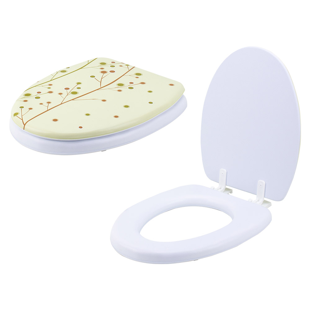 Мягкое сиденье для унитаза ГРИНВУД-O (белый) от компании "Кореал - Настоящая Корея"