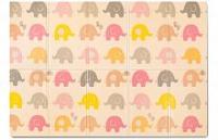 Портативный коврик 140x200x1см Слонята от компании "Кореал - Настоящая Корея"