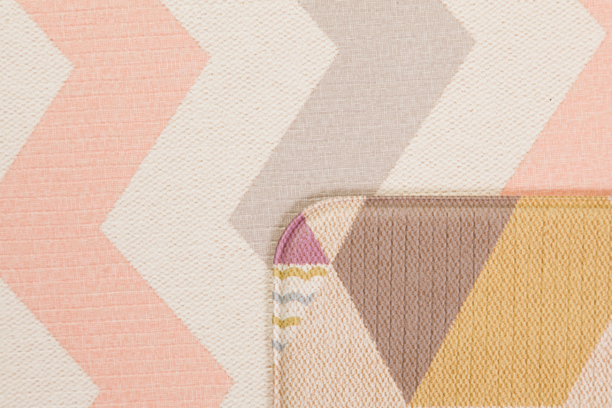 Двухсторонний коврик 190x130x1.2 см, Космос/Зигзаги от компании "Кореал - Настоящая Корея"