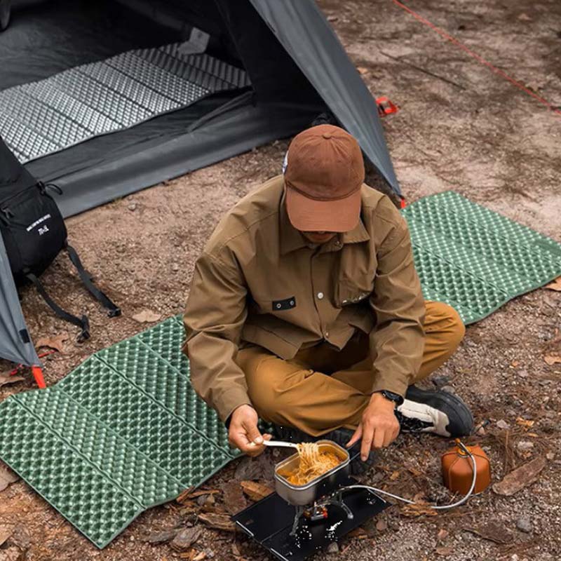 Влагостойкий туристический коврик (зелёный) 200*63 см от компании "Кореал - Настоящая Корея"