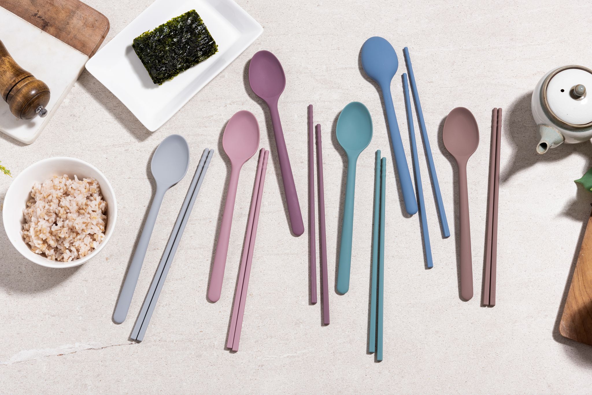 Силиконовая ложка KF Pastel (КФ Пастель) (розовый) от компании "Кореал - Настоящая Корея"