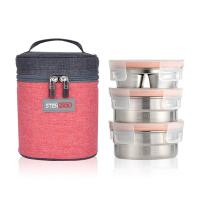 Набор контейнеров Lunch box Pure circle (Ланч-бокс круглый "Чистый круг") от компании "Кореал - Настоящая Корея"