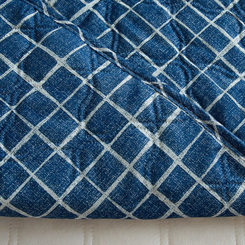 Электроодеяло  "Синий квадрат" 67,5*180 см (S) от компании "Кореал - Настоящая Корея"