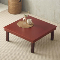 Корейский стол 800*800 красное дерево КРАСНЫЙ НОВЫЙ от компании "Кореал - Настоящая Корея"