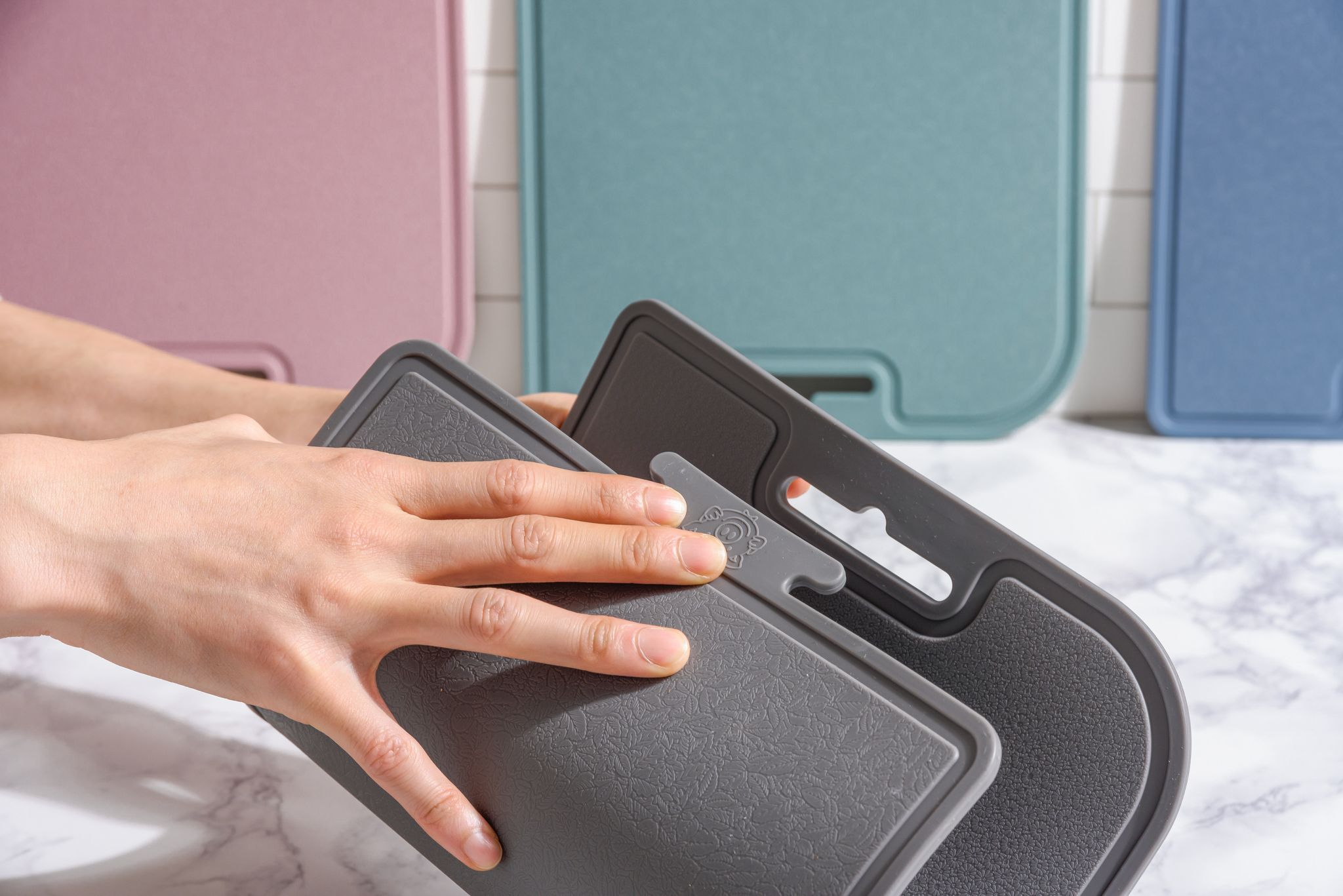 Силиконовая разделочная доска KF Pastel (КФ Пастель) от компании "Кореал - Настоящая Корея"