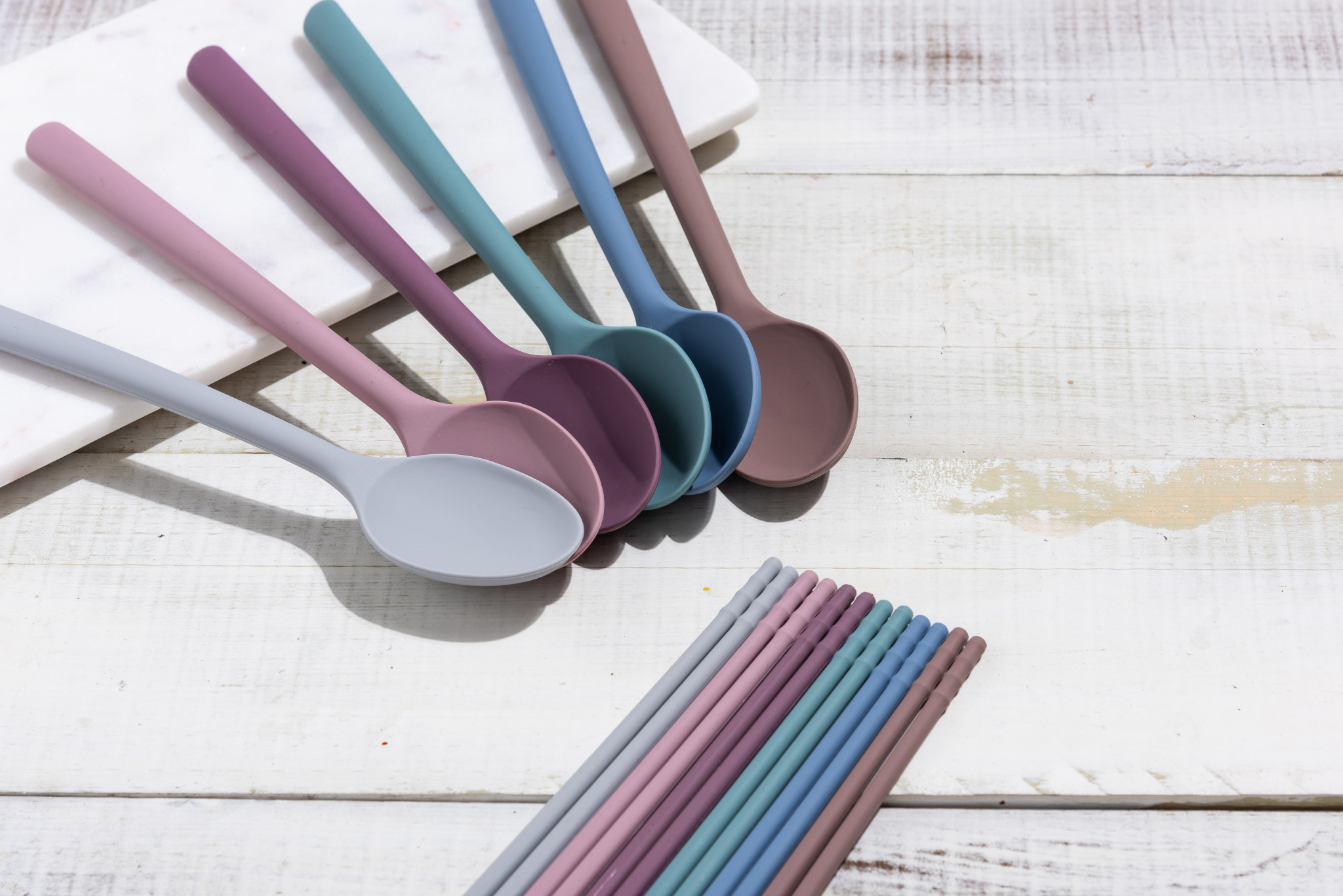 Силиконовая ложка KF Pastel (КФ Пастель) (розовый) от компании "Кореал - Настоящая Корея"