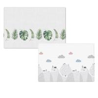 Двухсторонний коврик 190x130x1.2 см, Монстера/Холмы от компании "Кореал - Настоящая Корея"