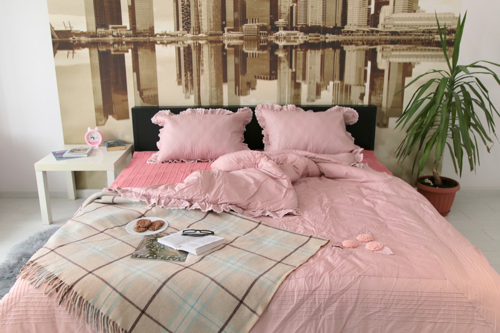Комплект постельного белья GOCHU (Верди) K розовый