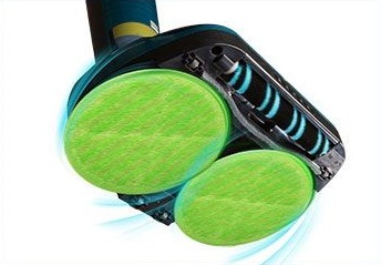 Беспроводной полотер - пылесос SWING (СВИНГ)-9500 (голубой) от компании "Кореал - Настоящая Корея"