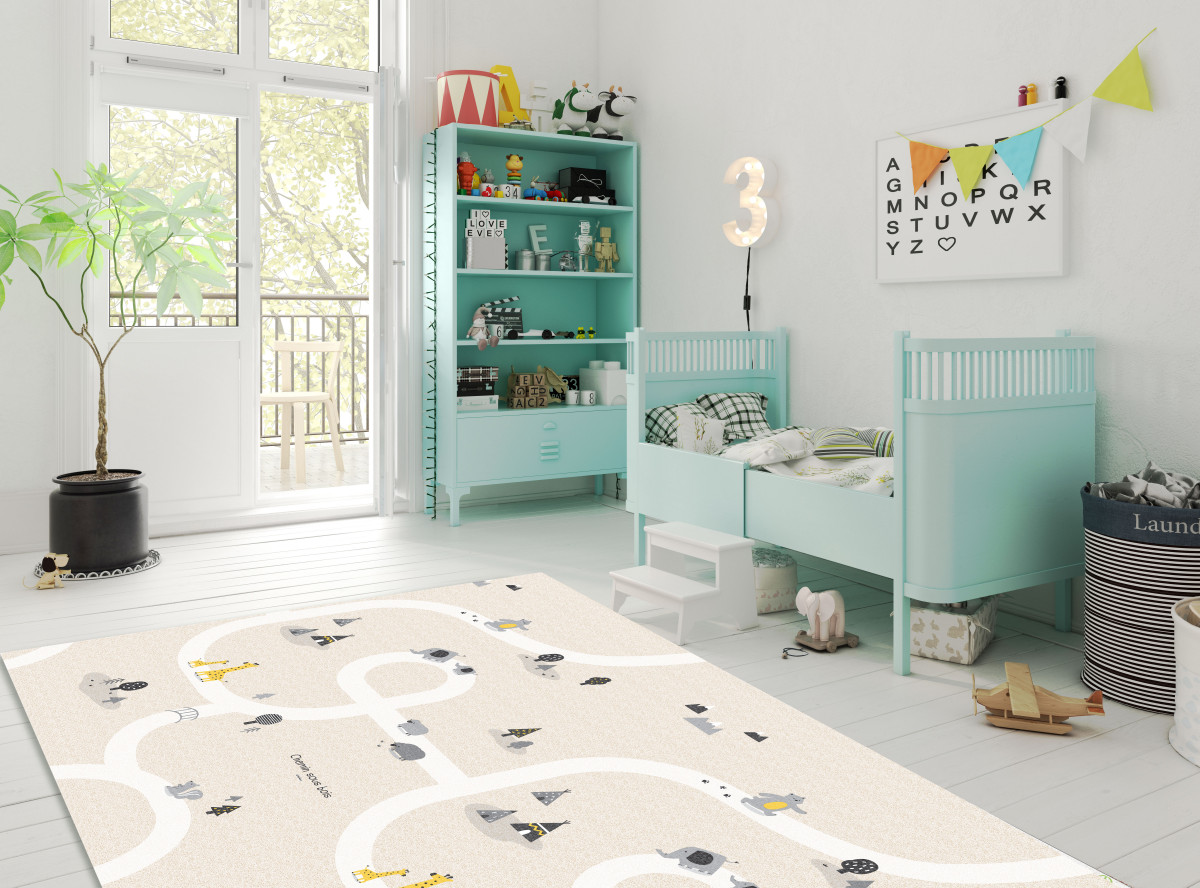 Портативный коврик 140x200x1 см, Лесные тропинки от компании "Кореал - Настоящая Корея"