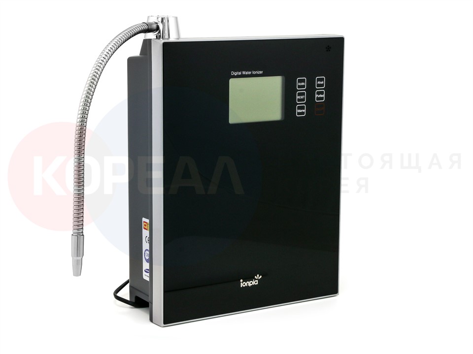 Ионизатор воды ION-7400 черный (5 титано-платиновых пластин) от компании "Кореал - Настоящая Корея"