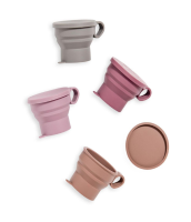 Силиконовая складная кружка с ручкой KF Pastel (КФ Пастель) от компании "Кореал - Настоящая Корея"