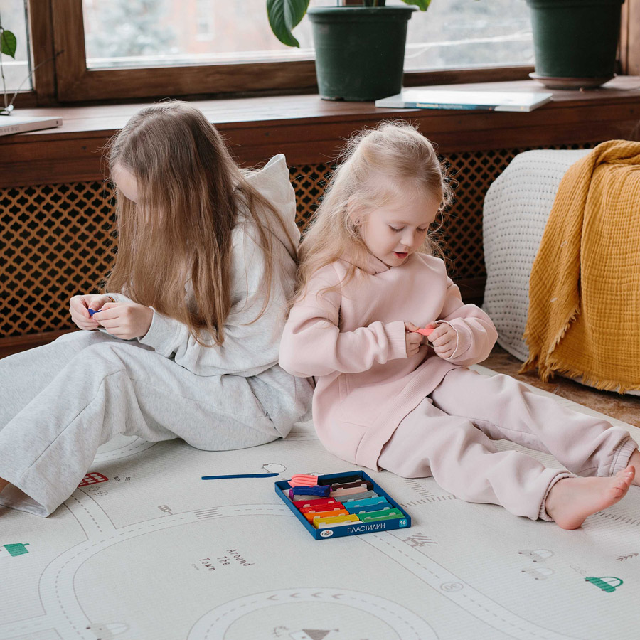 Двухсторонний коврик LaPure Soft (Лапур Мягкий) 190x130x1.2 см, Машинки от компании "Кореал - Настоящая Корея"