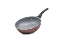 Сковорода Gochu Ecoramic (Экологичный) 28 см ВОК с каменным покрытием для всех видов плит без крышки от компании "Кореал - Настоящая Корея"