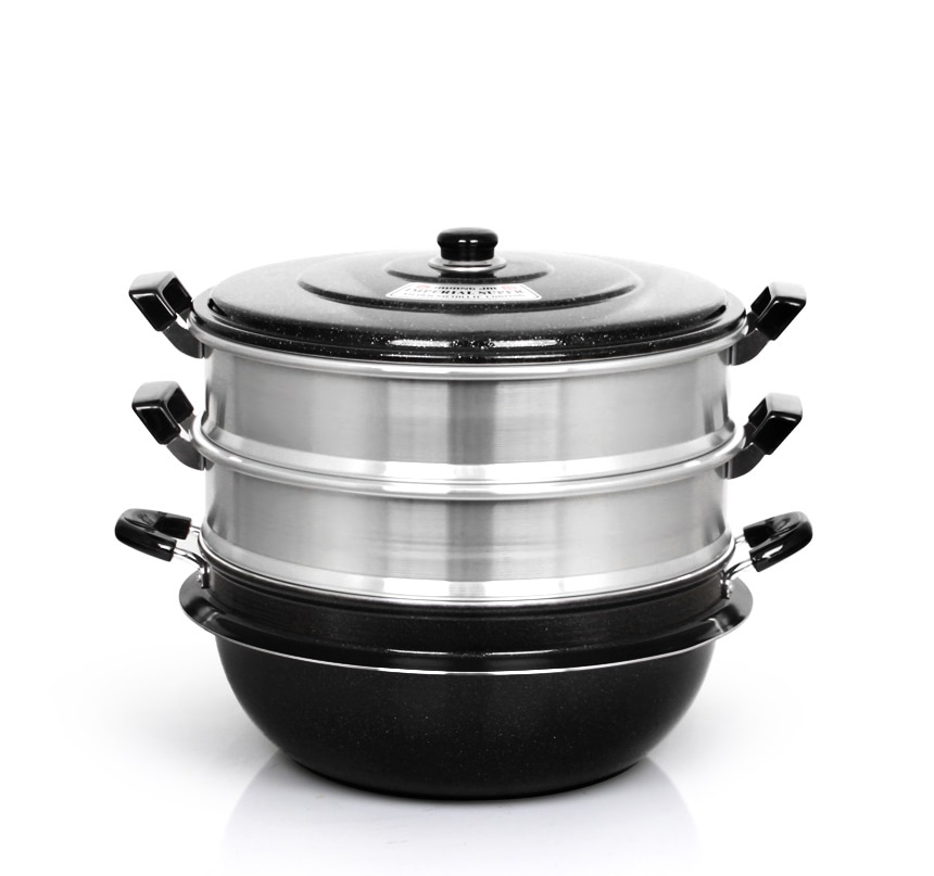 Трехъярусная пароварка Emperor's Imperial (Императорская) 42 см от компании "Кореал - Настоящая Корея"