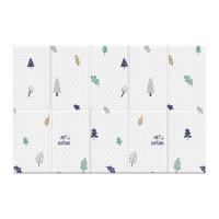 Портативный детский  коврик Marshmallow (Зефир) 120x200*1 см, Листопад от компании "Кореал - Настоящая Корея"