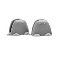 Силиконовая прихватка - варежка KF Pastel (КФ Пастель) (2 шт.) (серый) от компании "Кореал - Настоящая Корея"