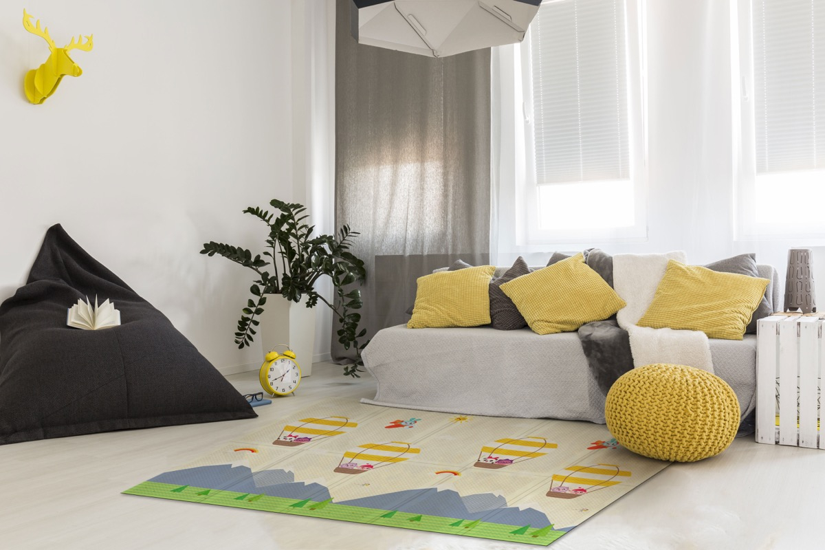 Портативный коврик 140x200x1 см Малышарики от компании "Кореал - Настоящая Корея"