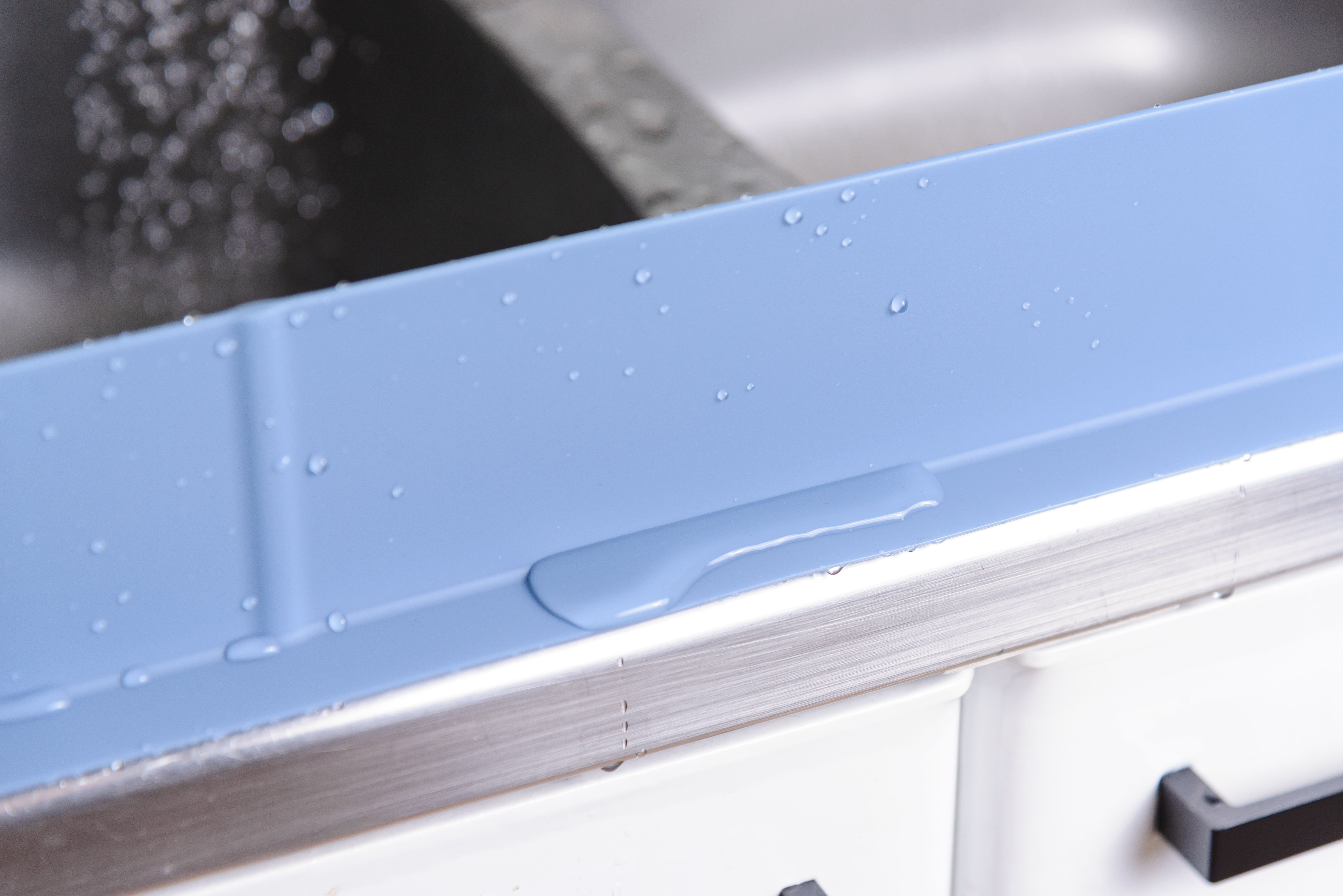 Защита от брызг воды для раковины KF Pastel (КФ Пастель) (серый) от компании "Кореал - Настоящая Корея"