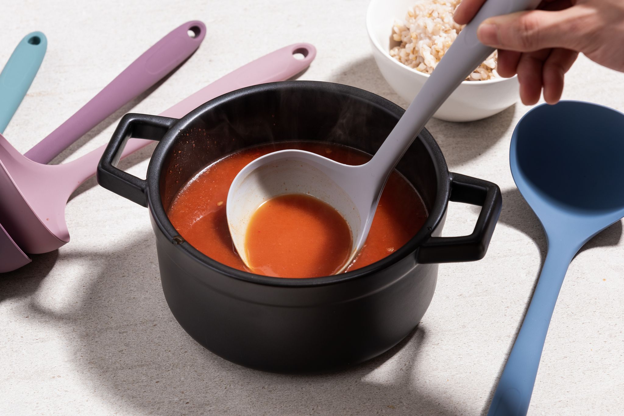 Силиконовый половник KF Pastel (КФ Пастель) от компании "Кореал - Настоящая Корея"