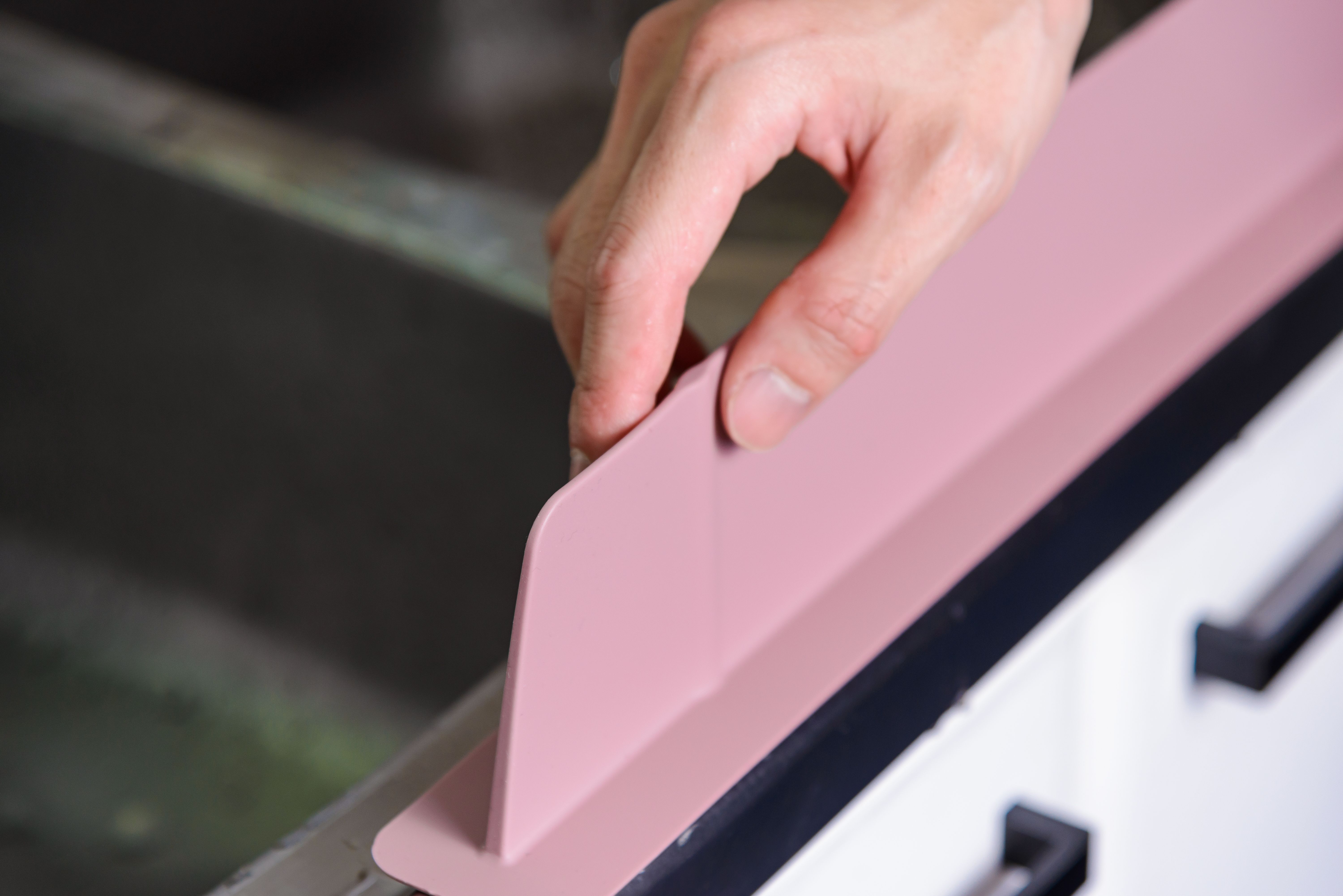 Защита от брызг воды для раковины KF Pastel (КФ Пастель) (серый) от компании "Кореал - Настоящая Корея"