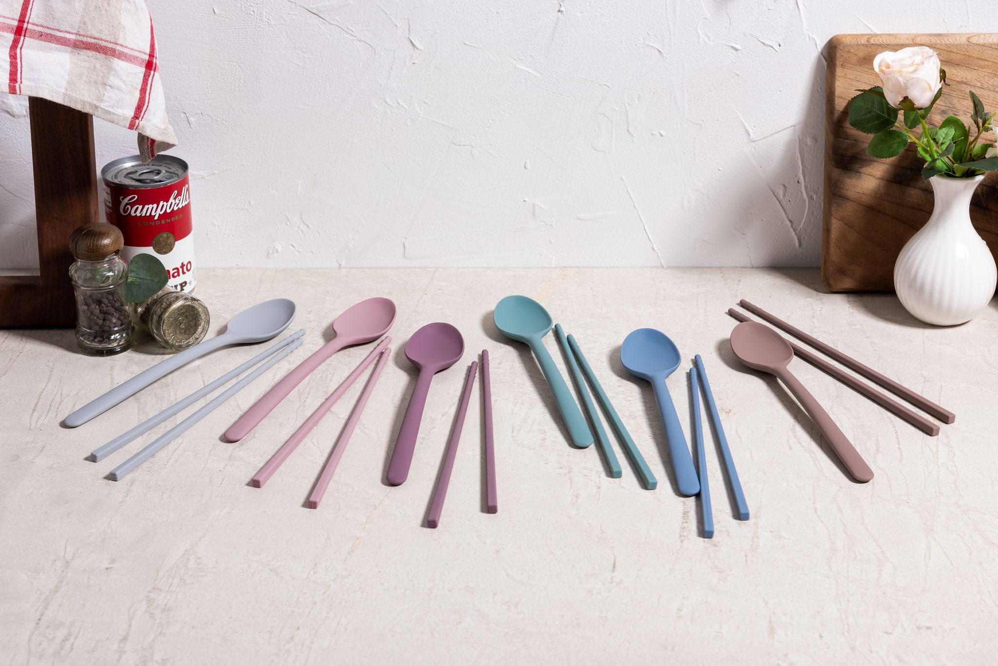 Силиконовая ложка KF Pastel (КФ Пастель) (розовый) от компании "Кореал - Настоящая Корея"