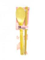 Набор ложка и палочки из дерева от компании "Кореал - Настоящая Корея"