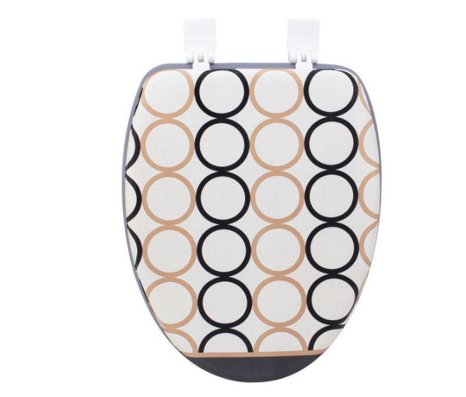 Мягкое сиденье для унитаза ХЛОЯ-О (серый) от компании "Кореал - Настоящая Корея"