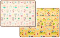 Двухсторонний ПЭТ коврик 150 x 200 x 1 см Котики/Веселый город от компании "Кореал - Настоящая Корея"