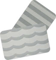 Двухсторонний ПВХ коврик для кухни и ванной MOIRE G-L 120*44*1.2 от компании "Кореал - Настоящая Корея"