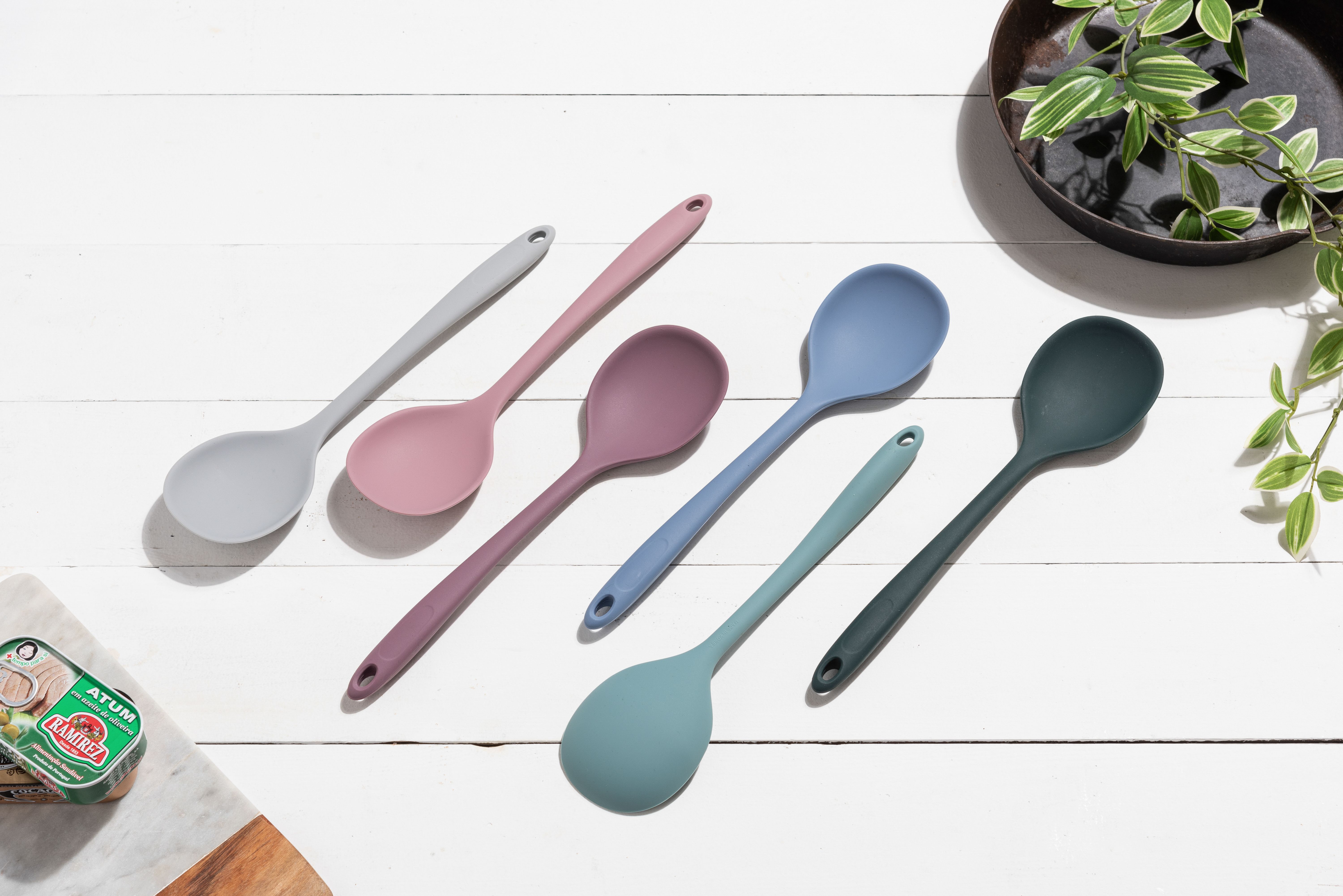 Силиконовая ложка поварская KF Pastel (КФ Пастель) от компании "Кореал - Настоящая Корея"