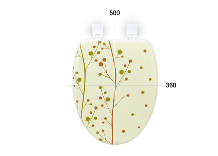 Мягкое сиденье для унитаза ГРИНВУД-O (белый) от компании "Кореал - Настоящая Корея"