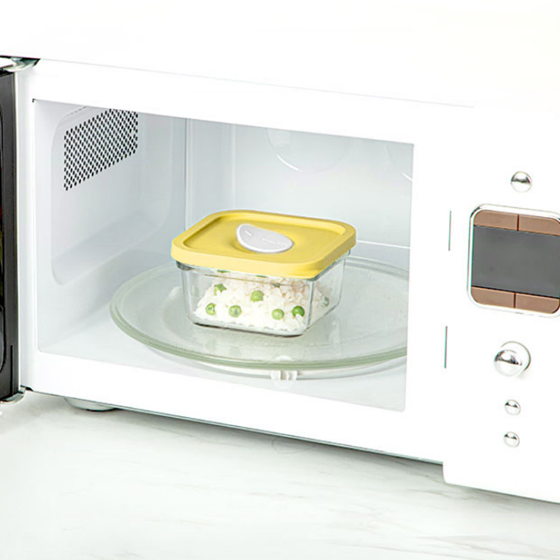 Стеклянный контейнер Glasslock (Стеклянный замок) 440 мл. (жёлтый) от компании "Кореал - Настоящая Корея"