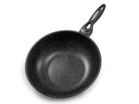 Сковорода  Dream Chef (Волшебный шеф-повар) 30 см вок с мраморным антипригарным покрытием без крышки от компании "Кореал - Настоящая Корея"