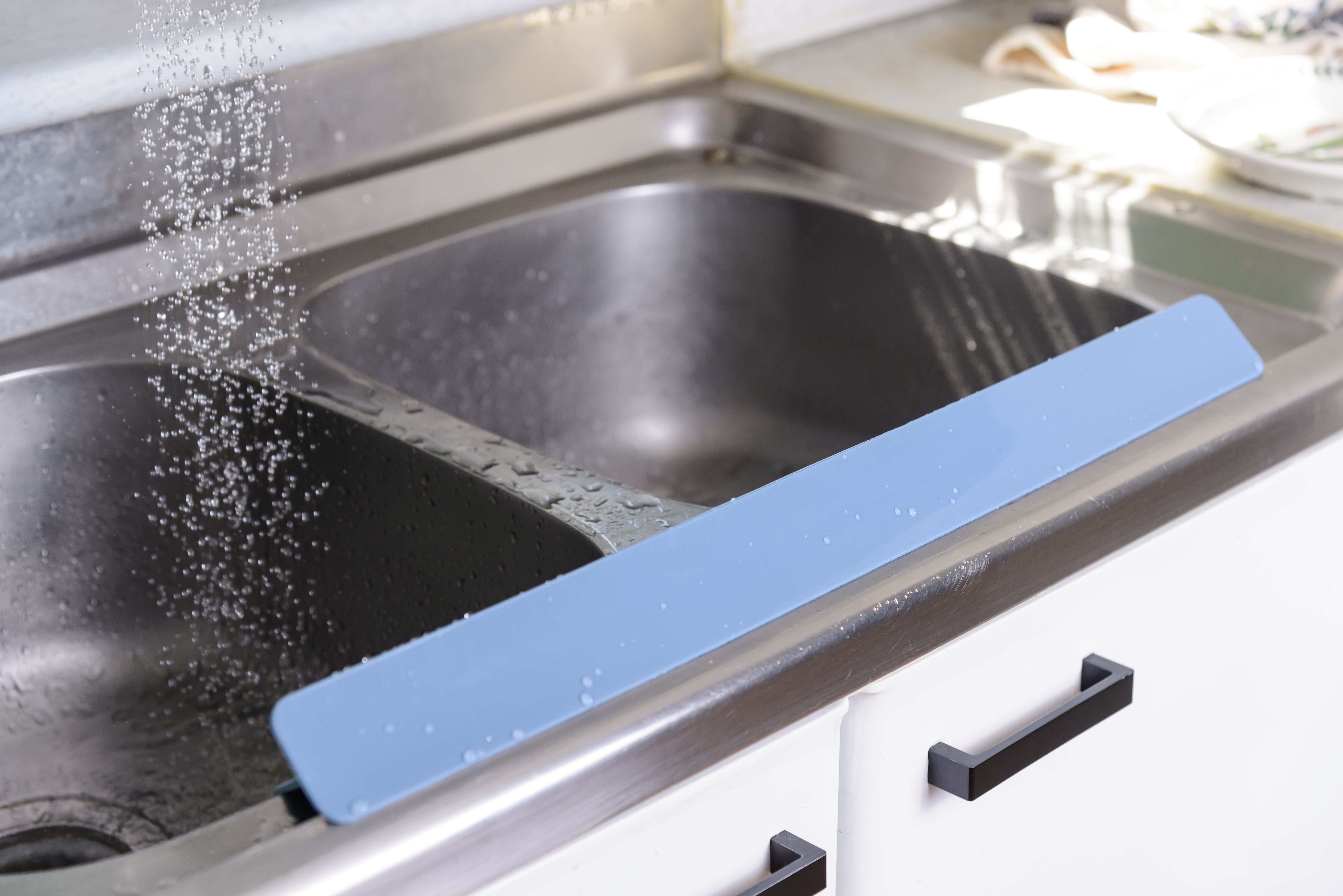 Защита от брызг воды для раковины KF Pastel (КФ Пастель) (серый) от компании "Кореал - Настоящая Корея"