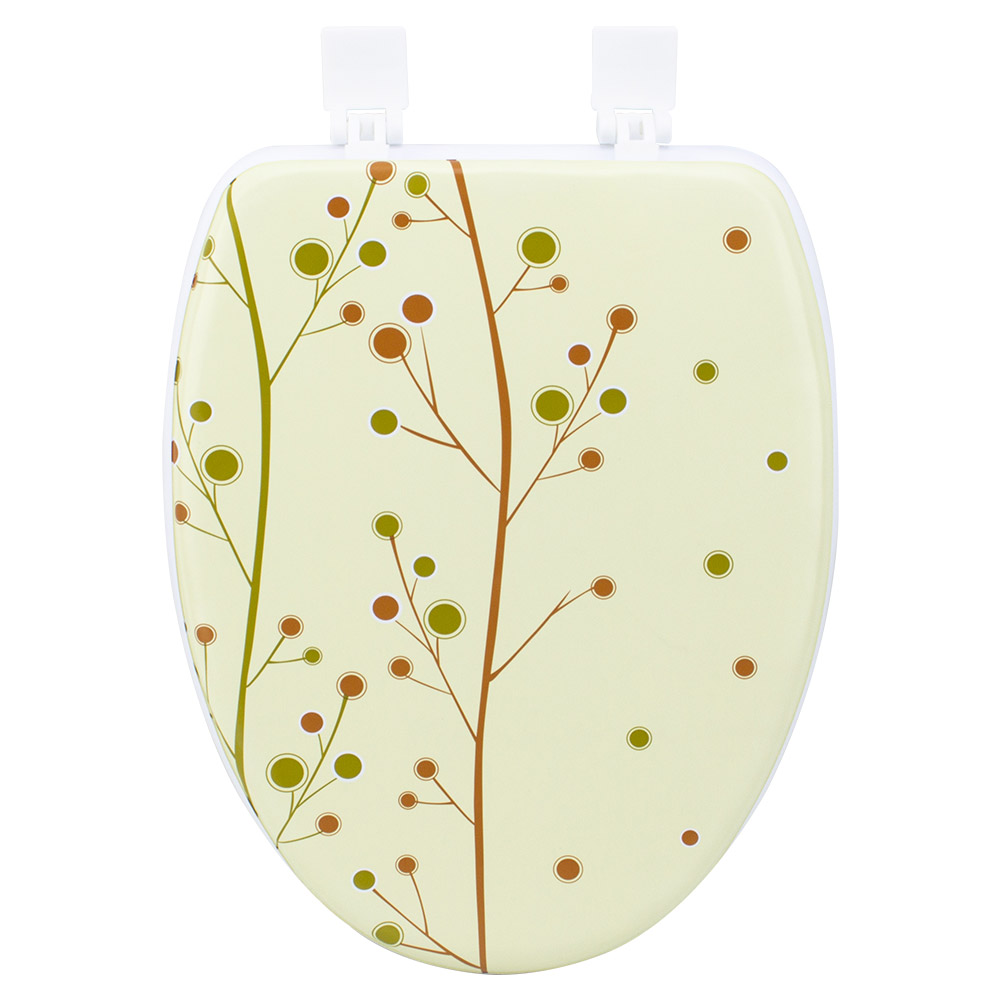 Мягкое сиденье для унитаза ГРИНВУД-O (белый) от компании "Кореал - Настоящая Корея"