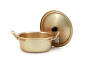 Кастрюля алюминиевая с крышкой Yangsu Yellow (Янсу Жёлтый) 18 см от компании "Кореал - Настоящая Корея"