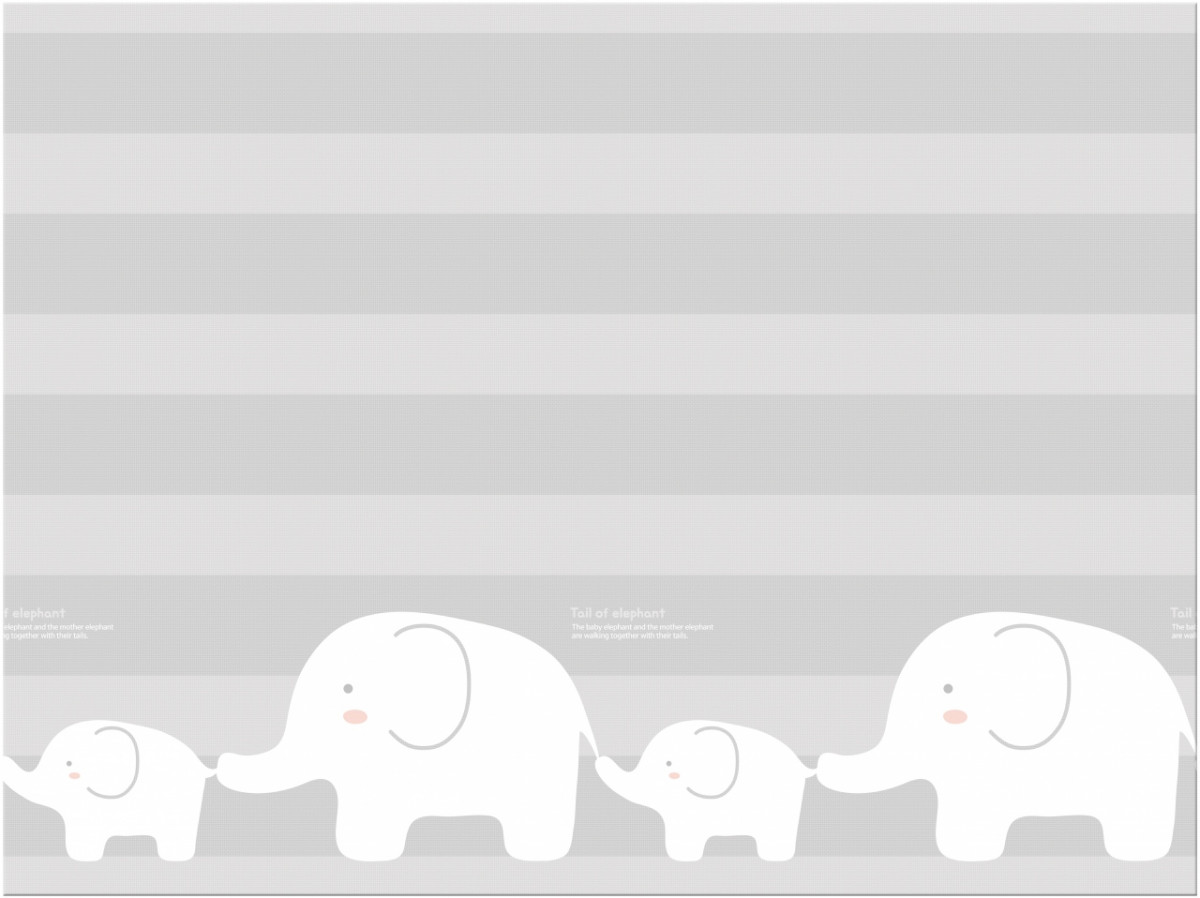 Двухсторонний коврик 180x200x1см Коалы/Слоники за хвостики от компании "Кореал - Настоящая Корея"