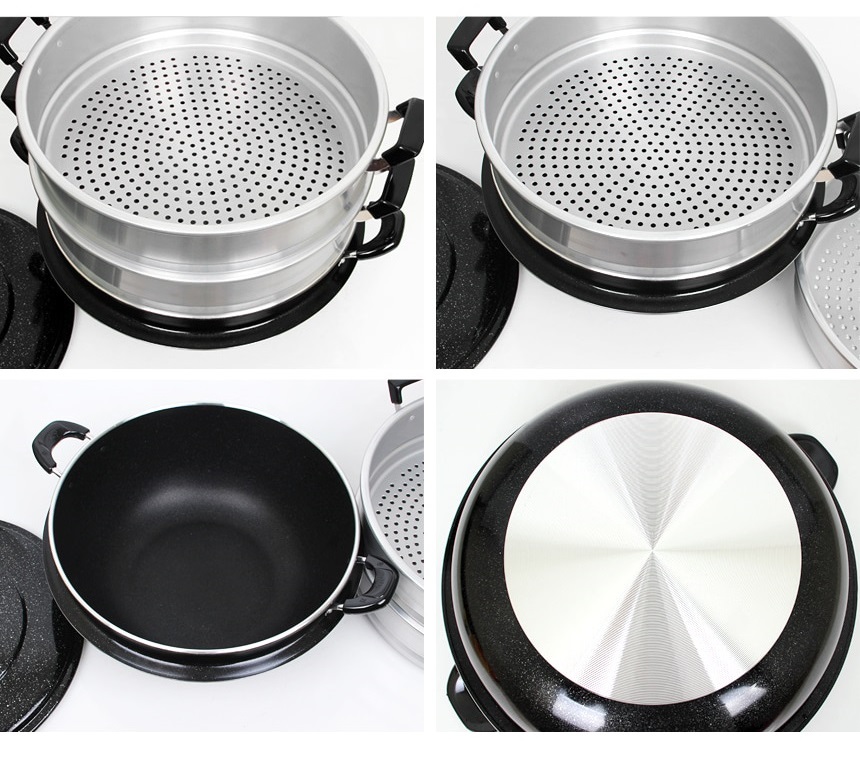 Трехъярусная пароварка Emperor's Imperial (Императорская) 42 см от компании "Кореал - Настоящая Корея"