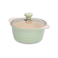 Кастрюля с крышкой 20 см (2,6 л.) HERB (ХЕРБ) IH для индукционных плит керамическое покрытие  от компании "Кореал - Настоящая Корея"