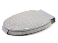 Мягкое сиденье для унитаза Квадраты Лино-O от компании "Кореал - Настоящая Корея"