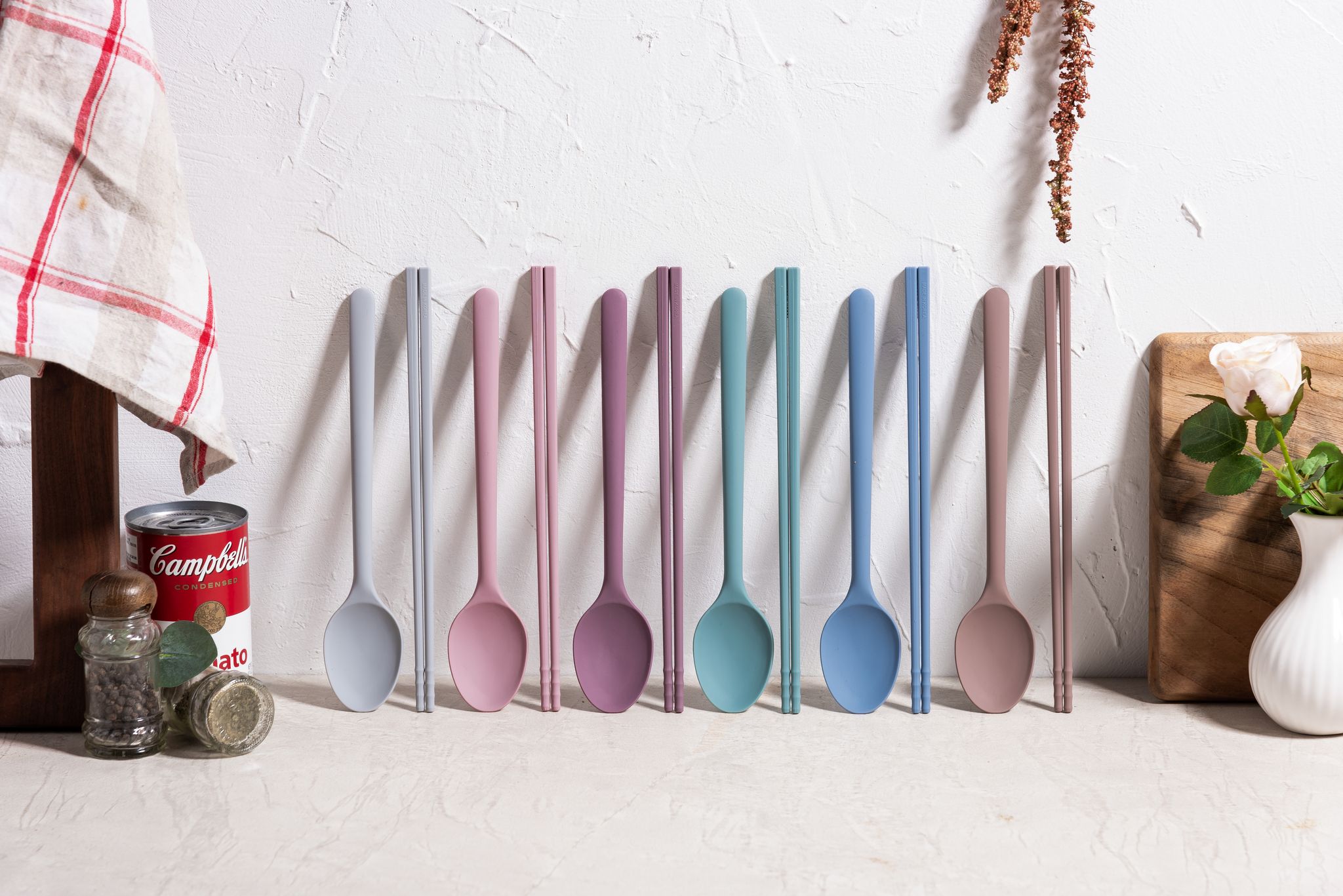 Силиконовая ложка KF Pastel (КФ Пастель) (розовый) от компании "Кореал - Настоящая Корея"