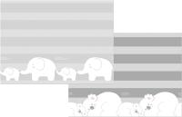 Двухсторонний коврик 180x200x1см Коалы/Слоники за хвостики от компании "Кореал - Настоящая Корея"