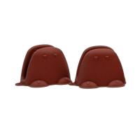 Силиконовая прихватка - варежка KF Pastel (КФ Пастель) (2 шт.) (какао) от компании "Кореал - Настоящая Корея"