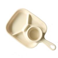 Тарелка для пикника квадратная (бежевая) от компании "Кореал - Настоящая Корея"