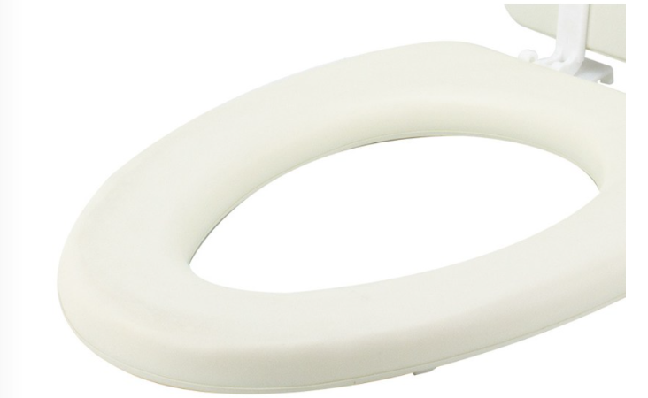 Мягкое сиденье для унитаза ХЛОЯ-O (слоновая кость) от компании "Кореал - Настоящая Корея"