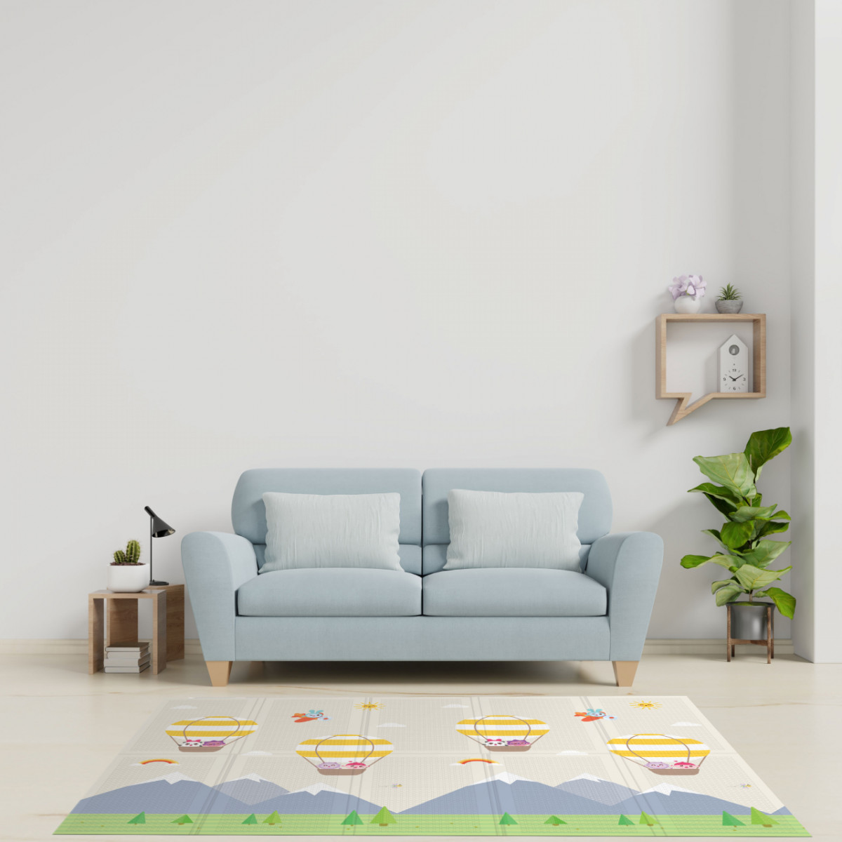 Портативный коврик 140x200x1 см Малышарики от компании "Кореал - Настоящая Корея"