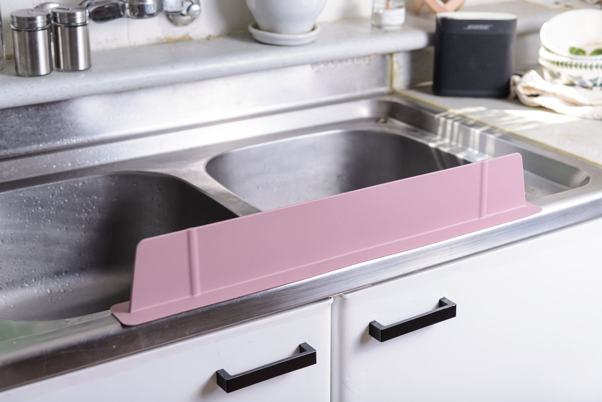 Защита от брызг воды для раковины KF Pastel (КФ Пастель) (серый) от компании "Кореал - Настоящая Корея"