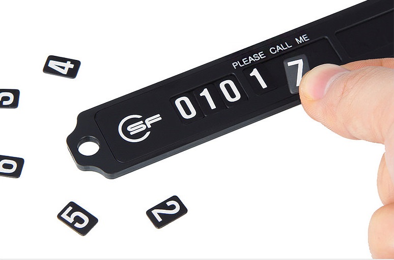 Табличка на присосках с номером телефона в автомобиль K-820_ от компании "Кореал - Настоящая Корея"